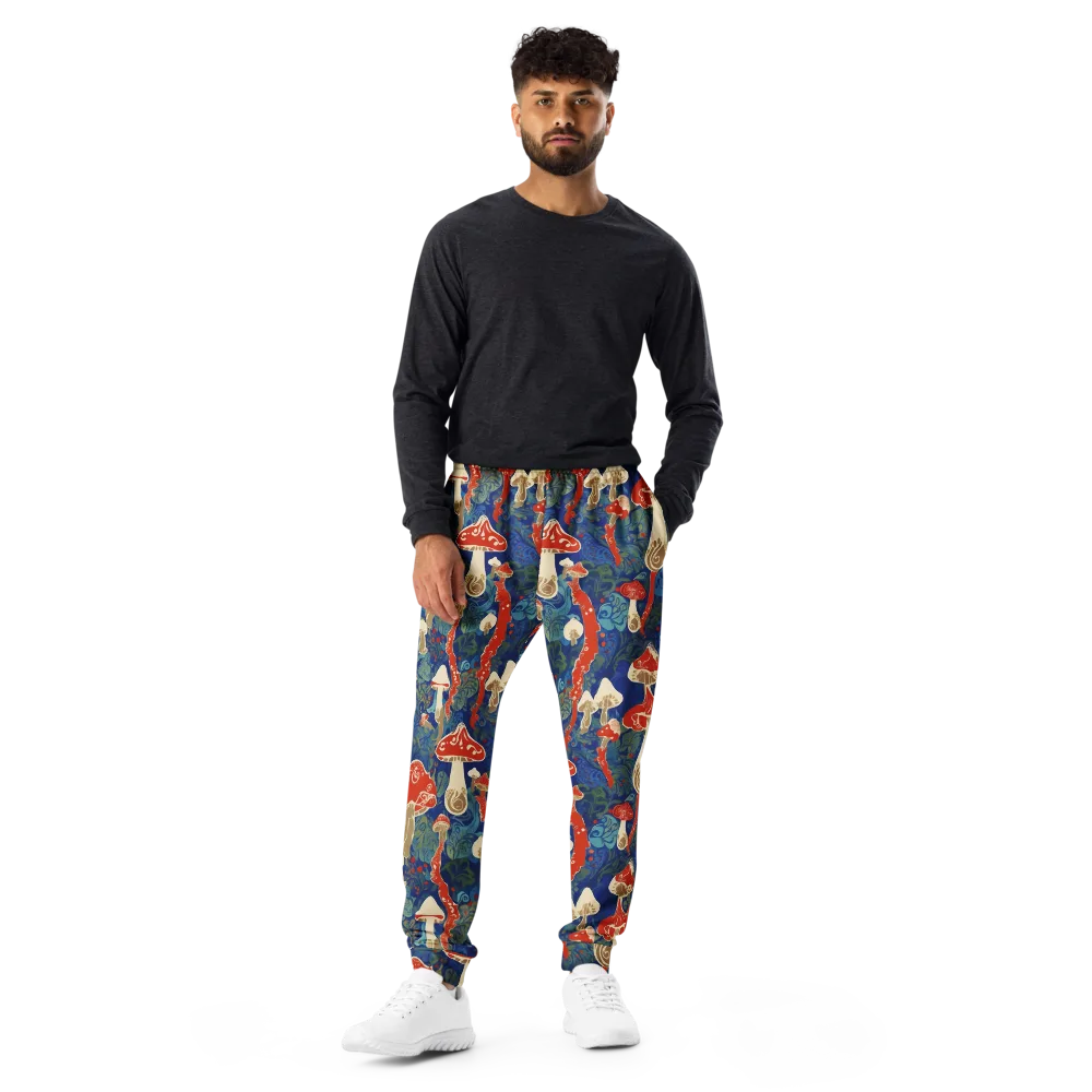Scarlet Spore Garden on Men's Joggers — Front