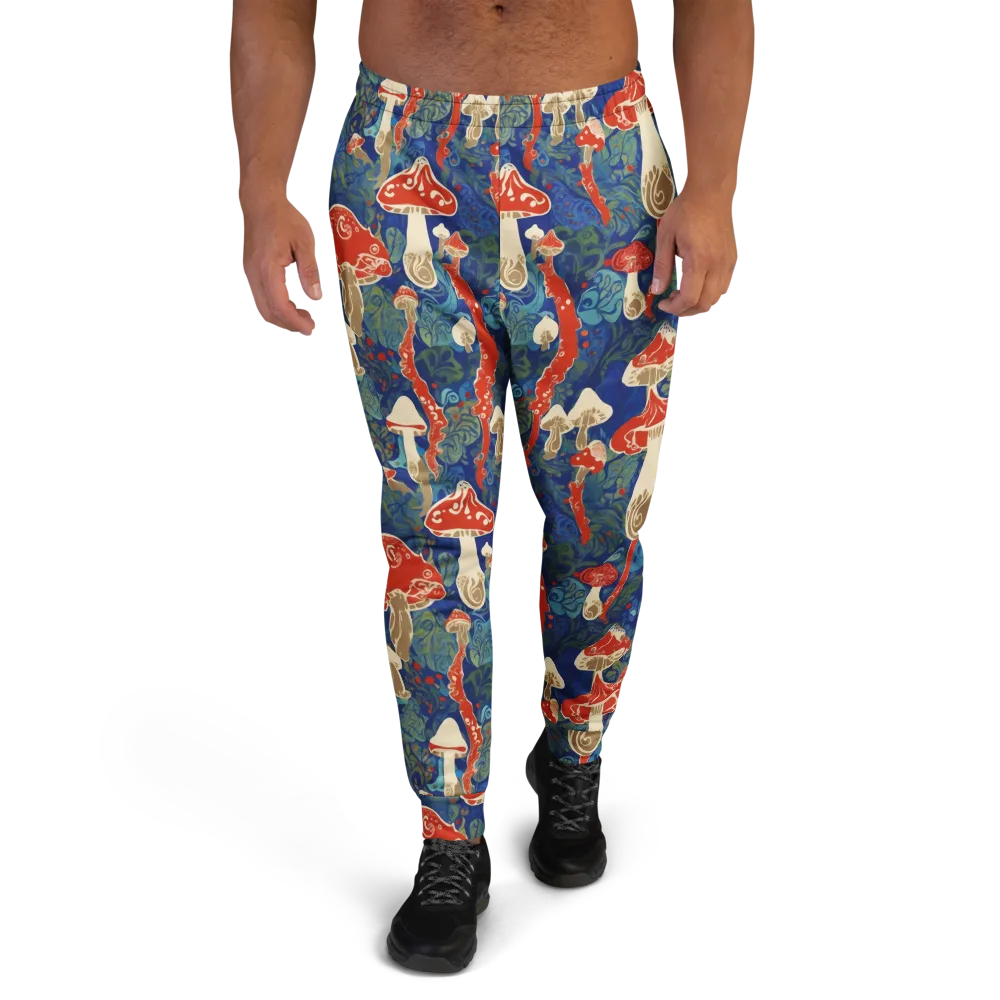 Scarlet Spore Garden on Men's Joggers — Front