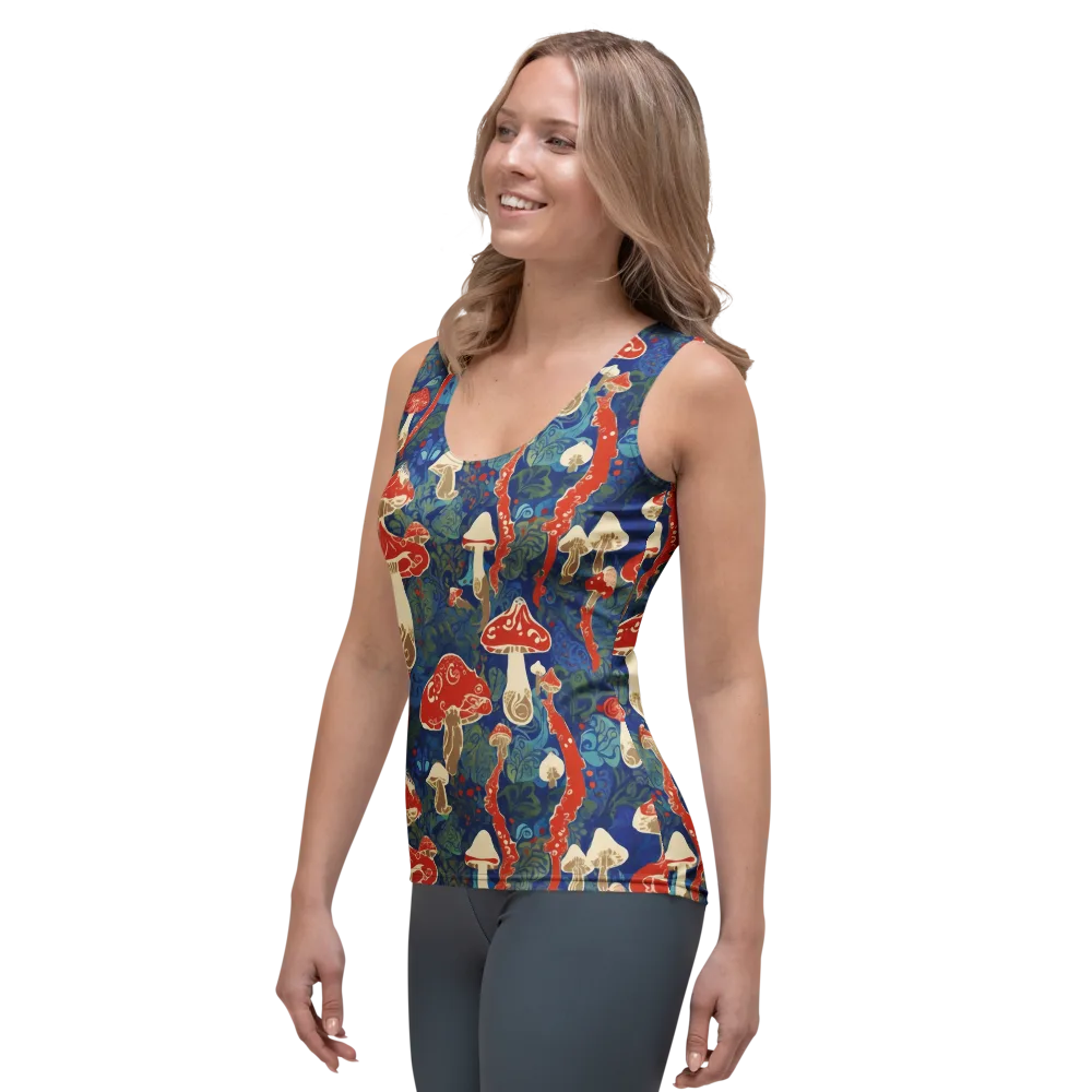 Scarlet Spore Garden on Women's Tank Top — Left Front