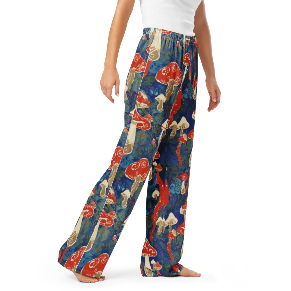 Scarlet Spore Garden on Women's Pajama Pants — Right Front