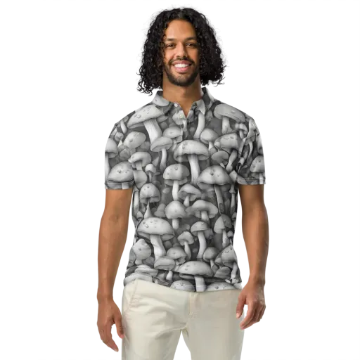 Silvercap Study on a Men's Slim Fit Polo Shirt