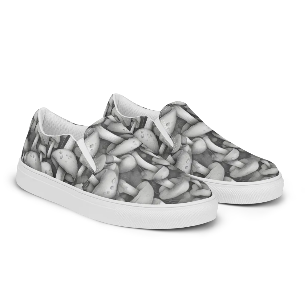 Silvercap Study on Men's Slip-On Canvas Shoes — Right Front
