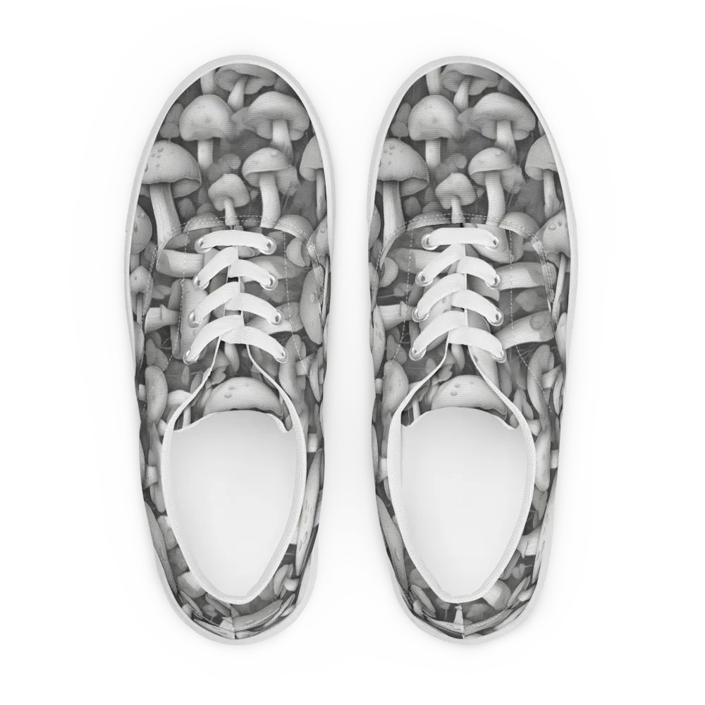 Silvercap Study on Men's Lace-Up Canvas Shoes — Front