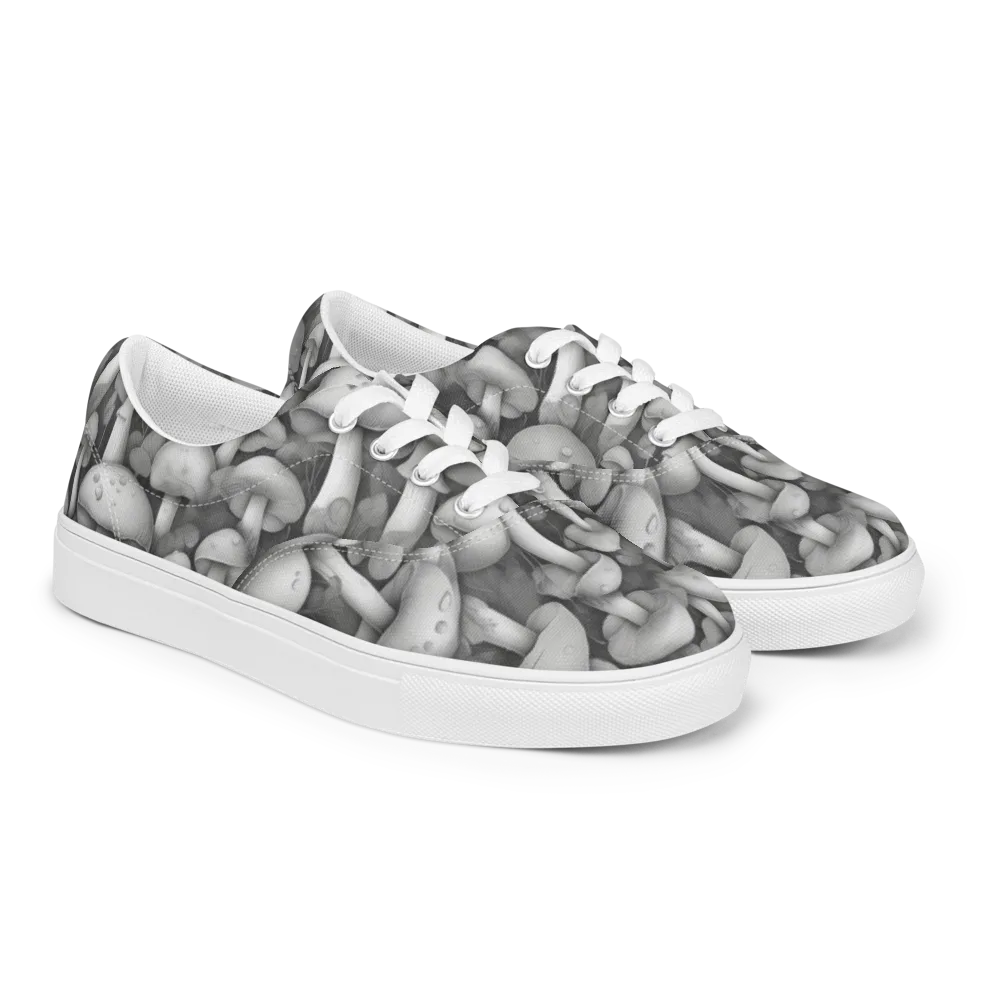 Silvercap Study on Men's Lace-Up Canvas Shoes — Right Front