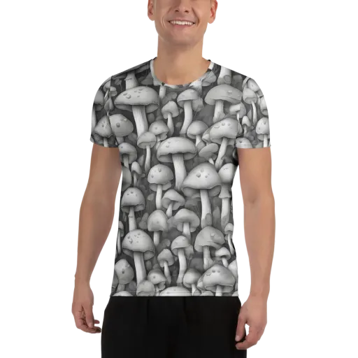 Silvercap Study on a Men's Athletic T-Shirt