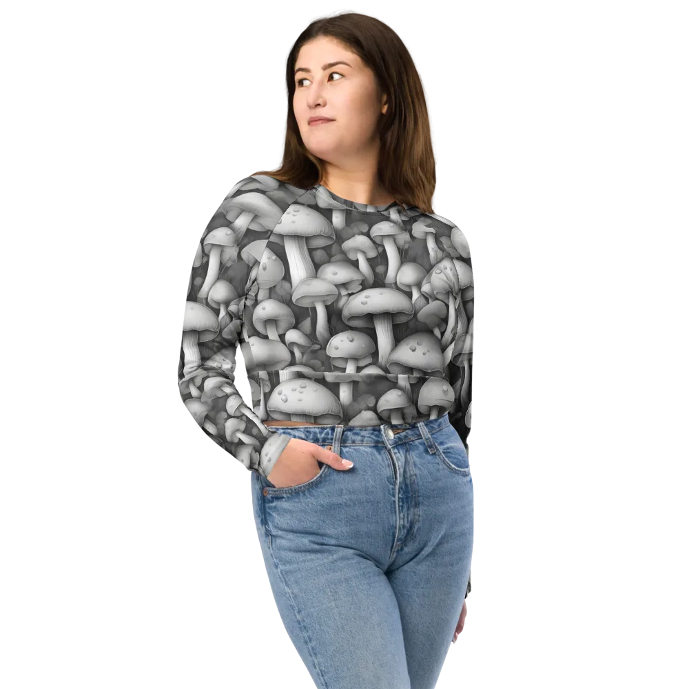 Silvercap Study on Long Sleeve Crop Top — Front