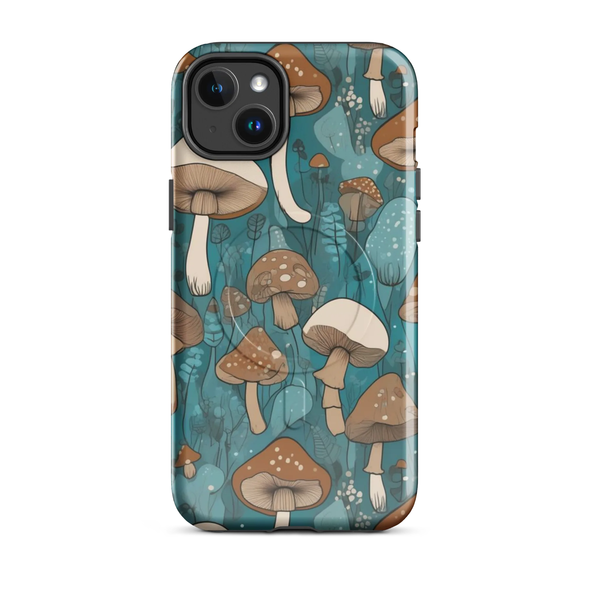 Teal Toadstool on MagSafe Tough Case for iPhone® — Front