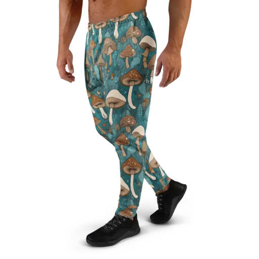 Teal Toadstool on a Men's Joggers