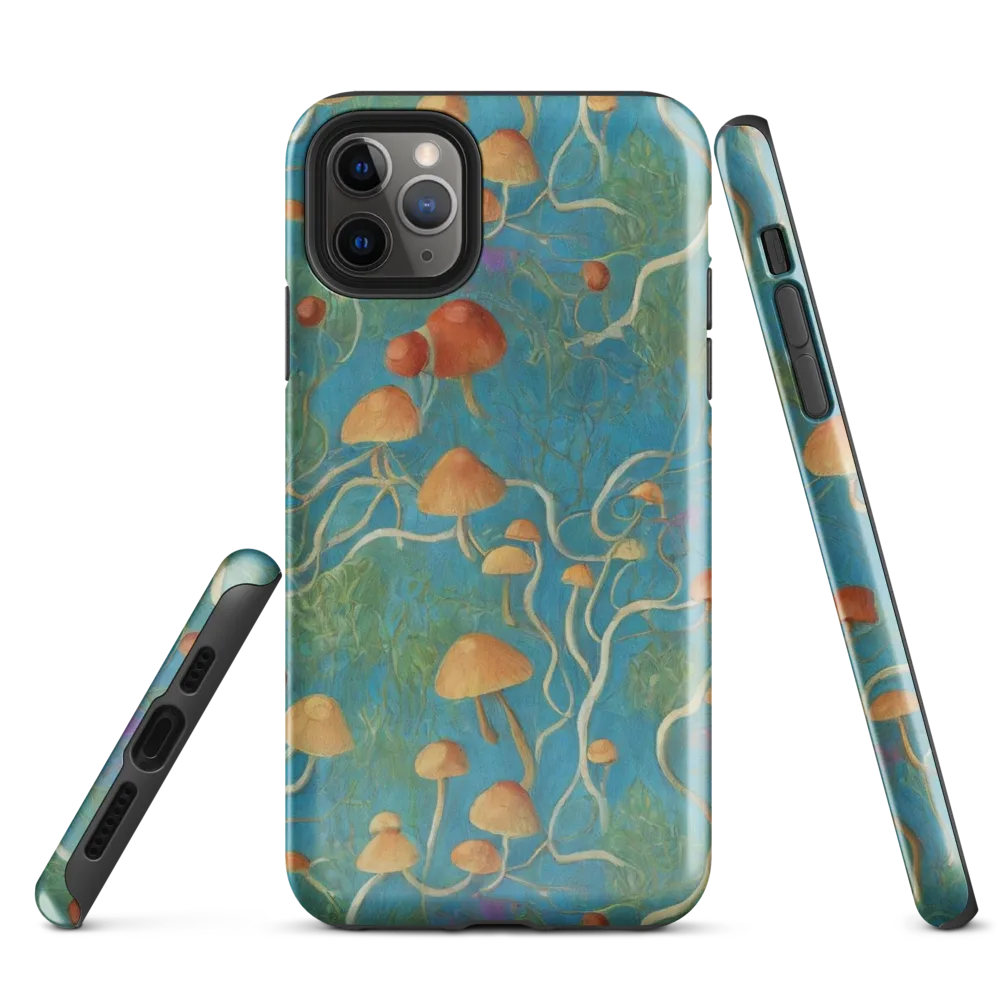 Azure Mushroom Meadow on Tough Case for iPhone® — Front