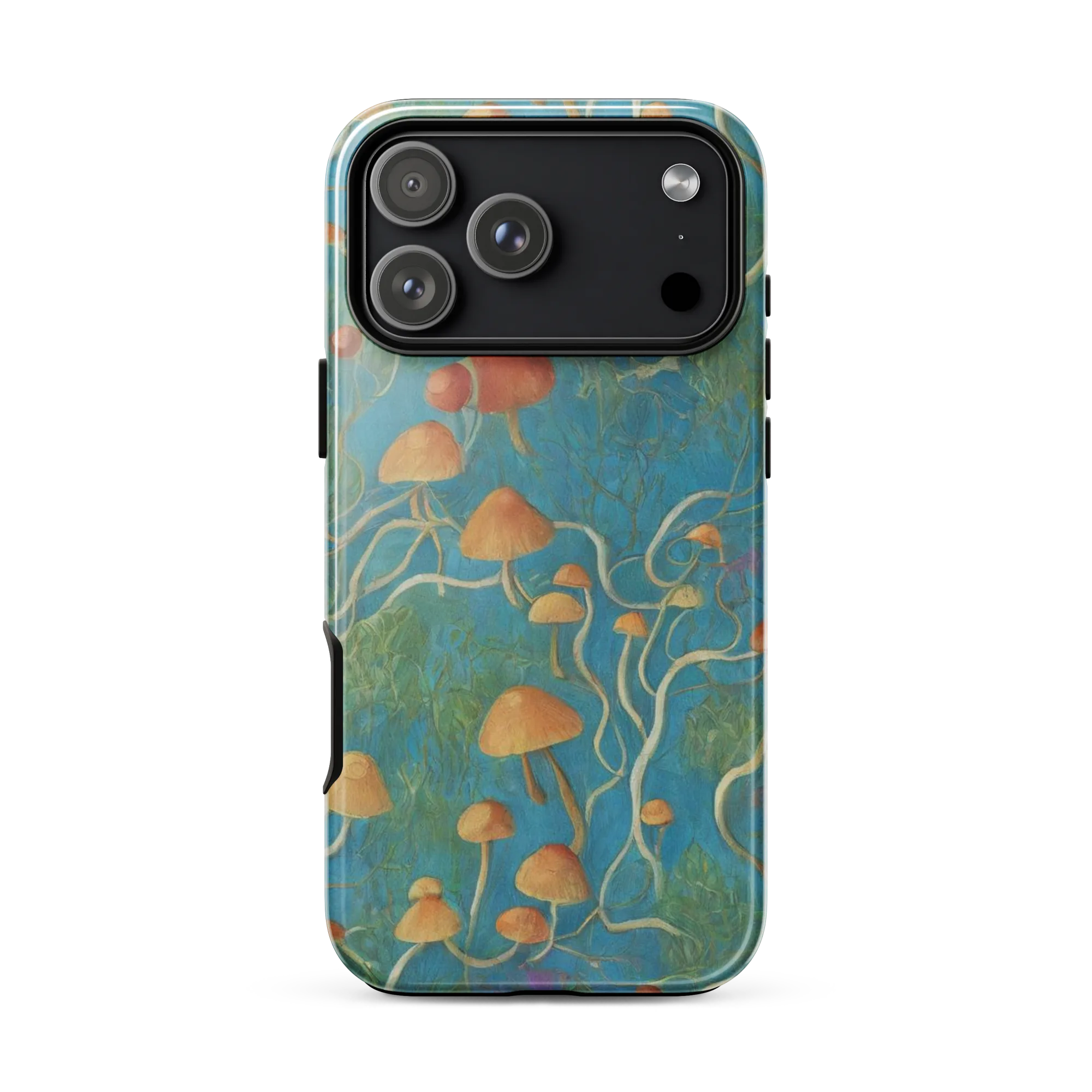 Azure Mushroom Meadow on Tough Case for iPhone® — Front