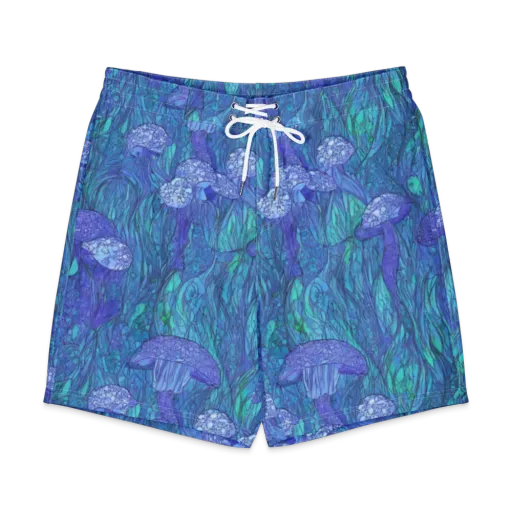 Mooncap Meadow on a Men's Board Shorts