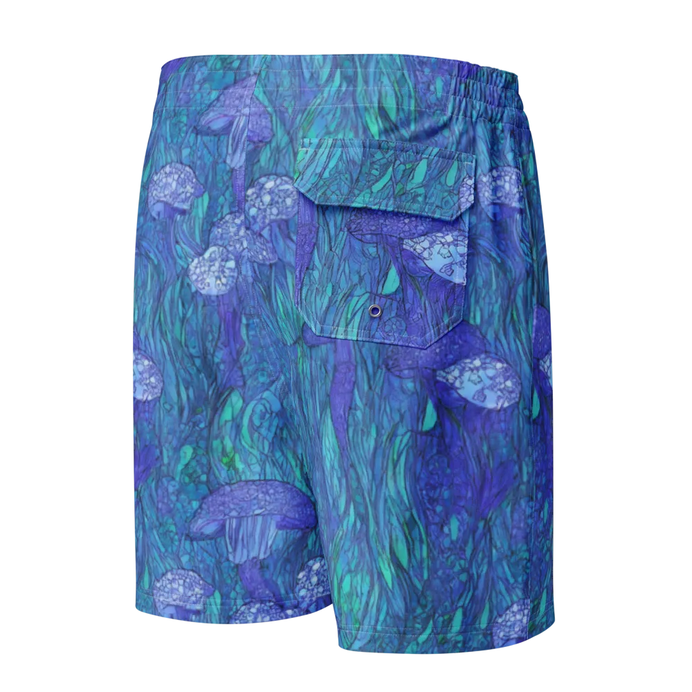Mooncap Meadow on Men's Board Shorts — Back