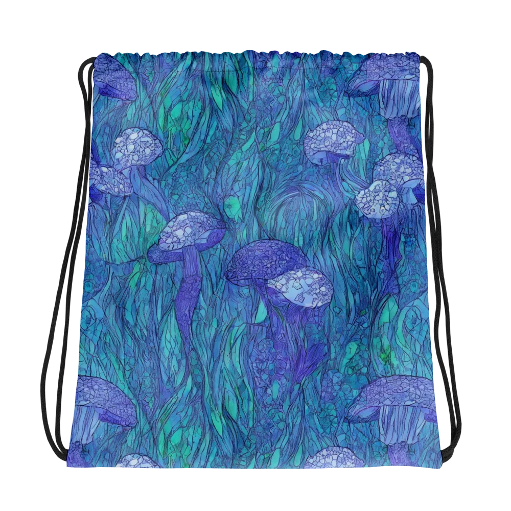 Mooncap Meadow on Drawstring Bag — Photo