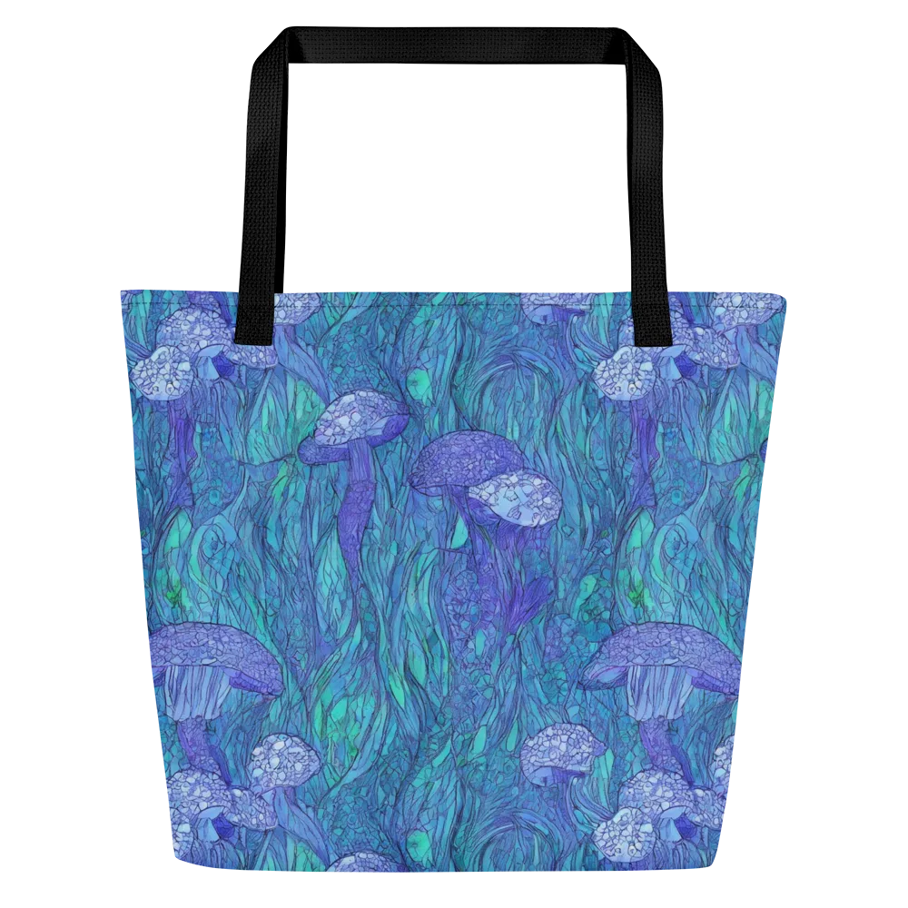Mooncap Meadow on Large Tote Bag W/ Pocket — Front