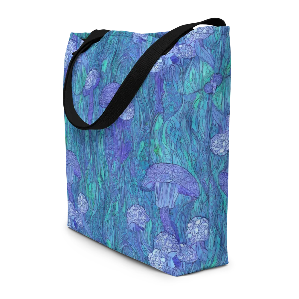 Mooncap Meadow on Large Tote Bag W/ Pocket — Front