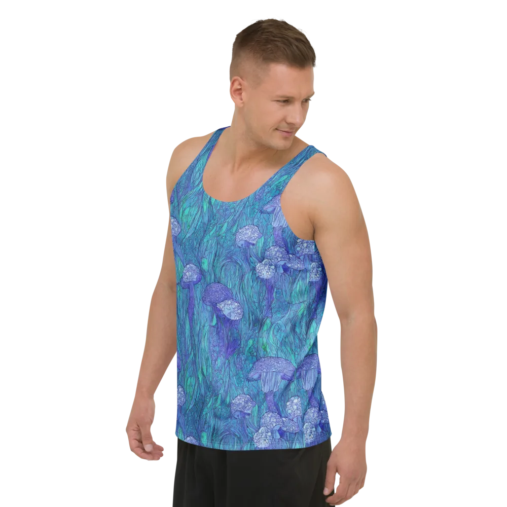 Mooncap Meadow on Men's Tank Top — Left Front