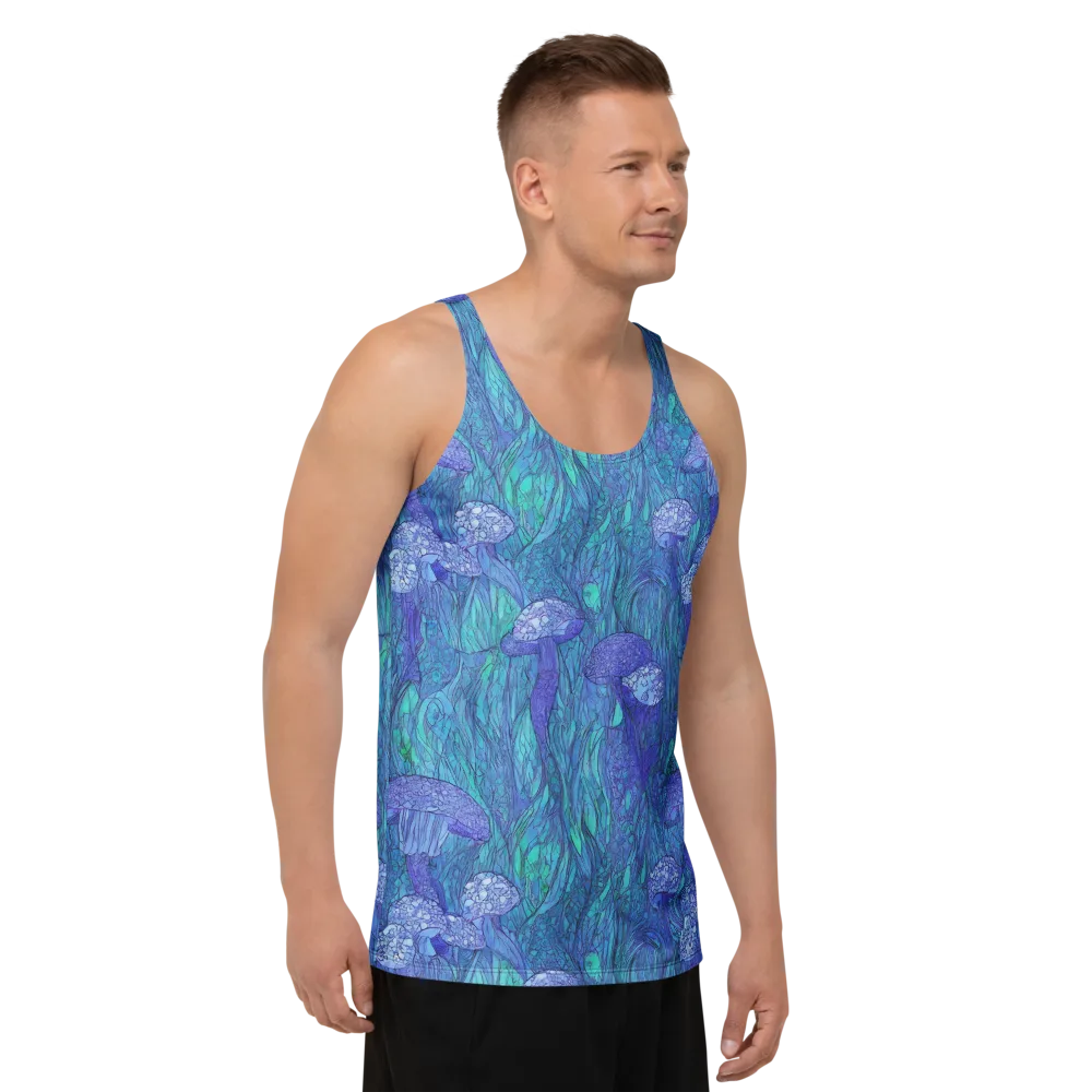 Mooncap Meadow on Men's Tank Top — Right Front