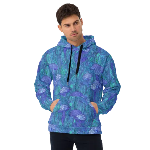 Mooncap Meadow on a Hoodie
