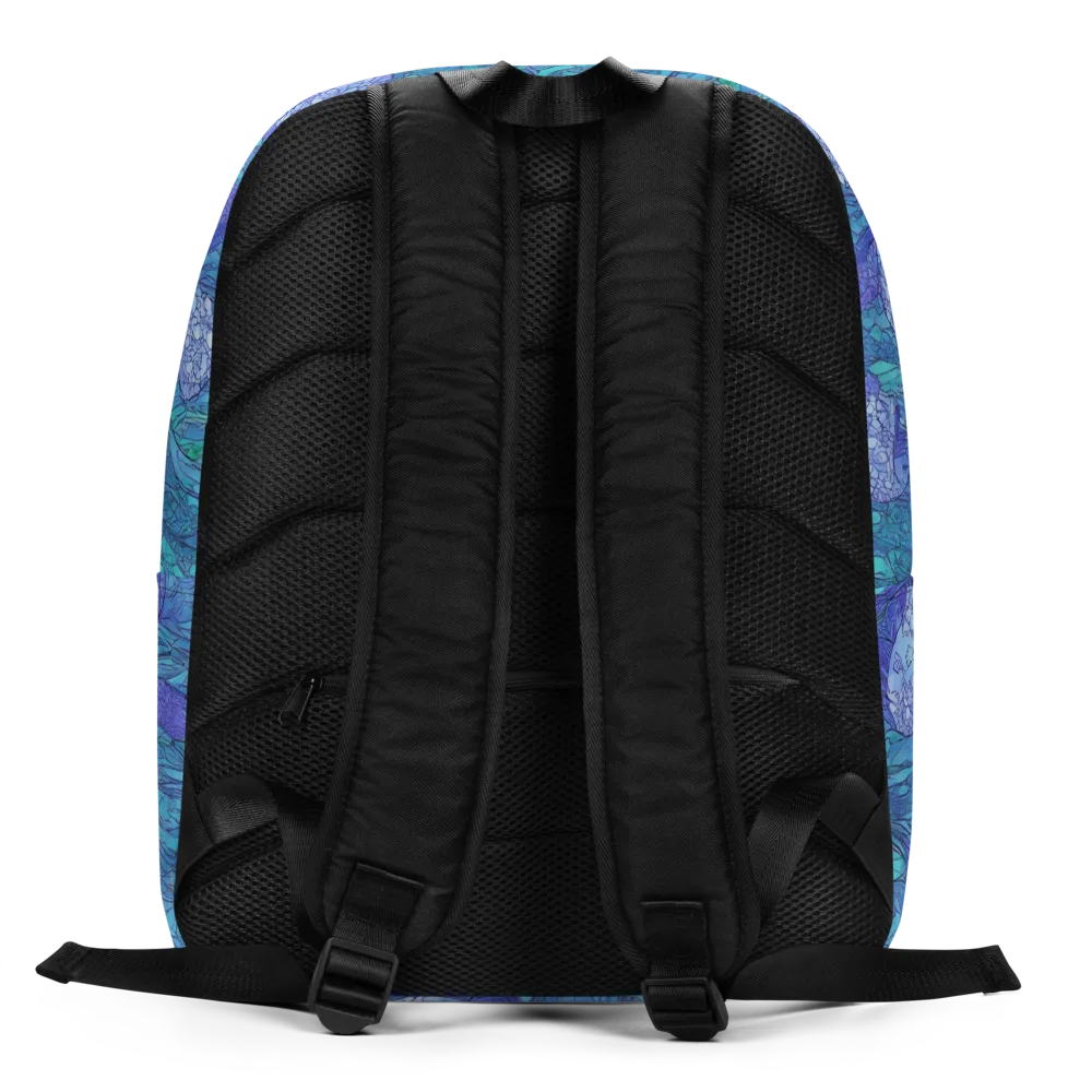 Mooncap Meadow on Minimalist Backpack — Back