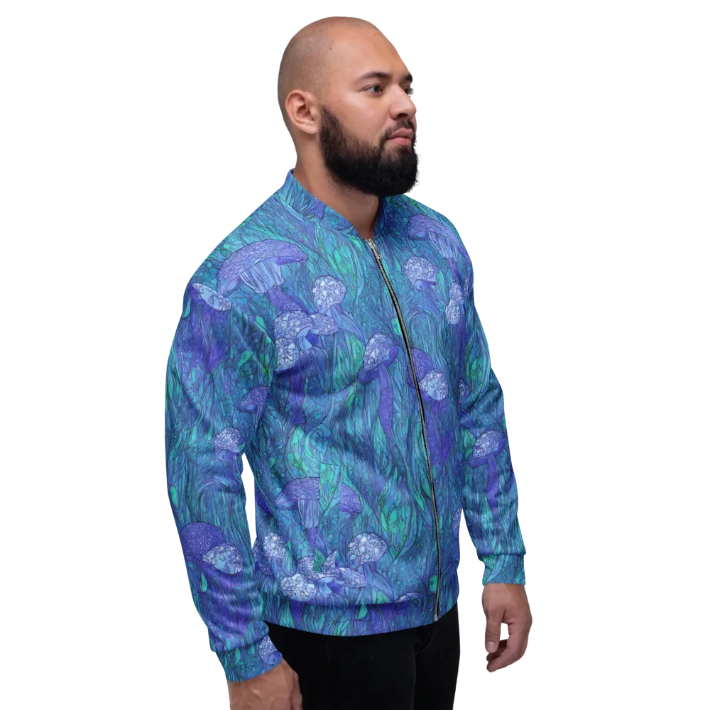 Mooncap Meadow on Bomber Jacket — Right