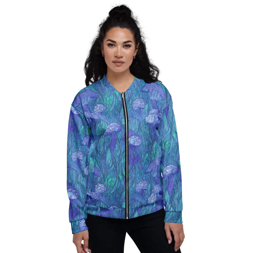 Mooncap Meadow on Bomber Jacket — Front