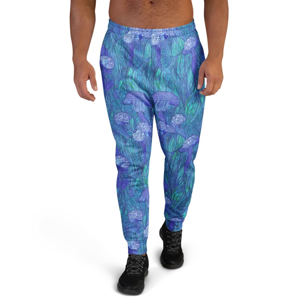 Mooncap Meadow on Men's Joggers — Front