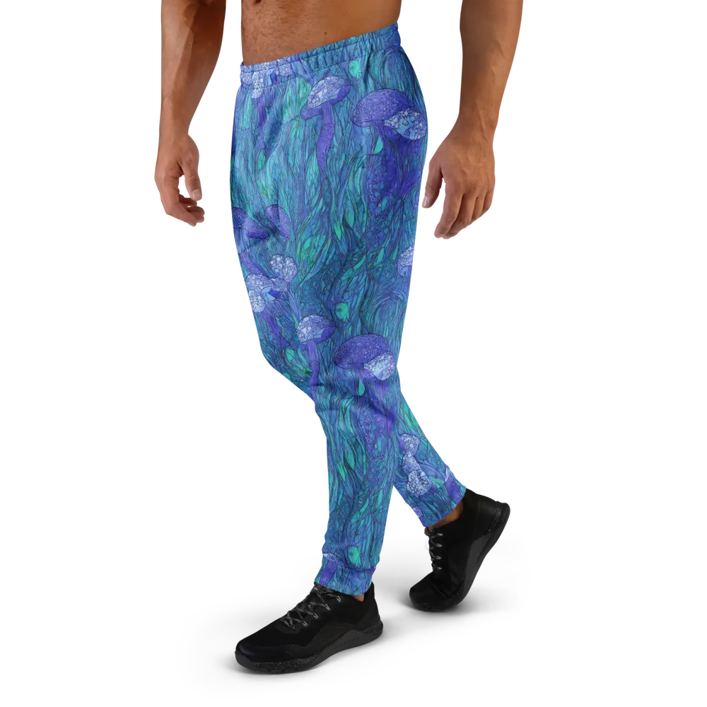 Mooncap Meadow on Men's Joggers — Left