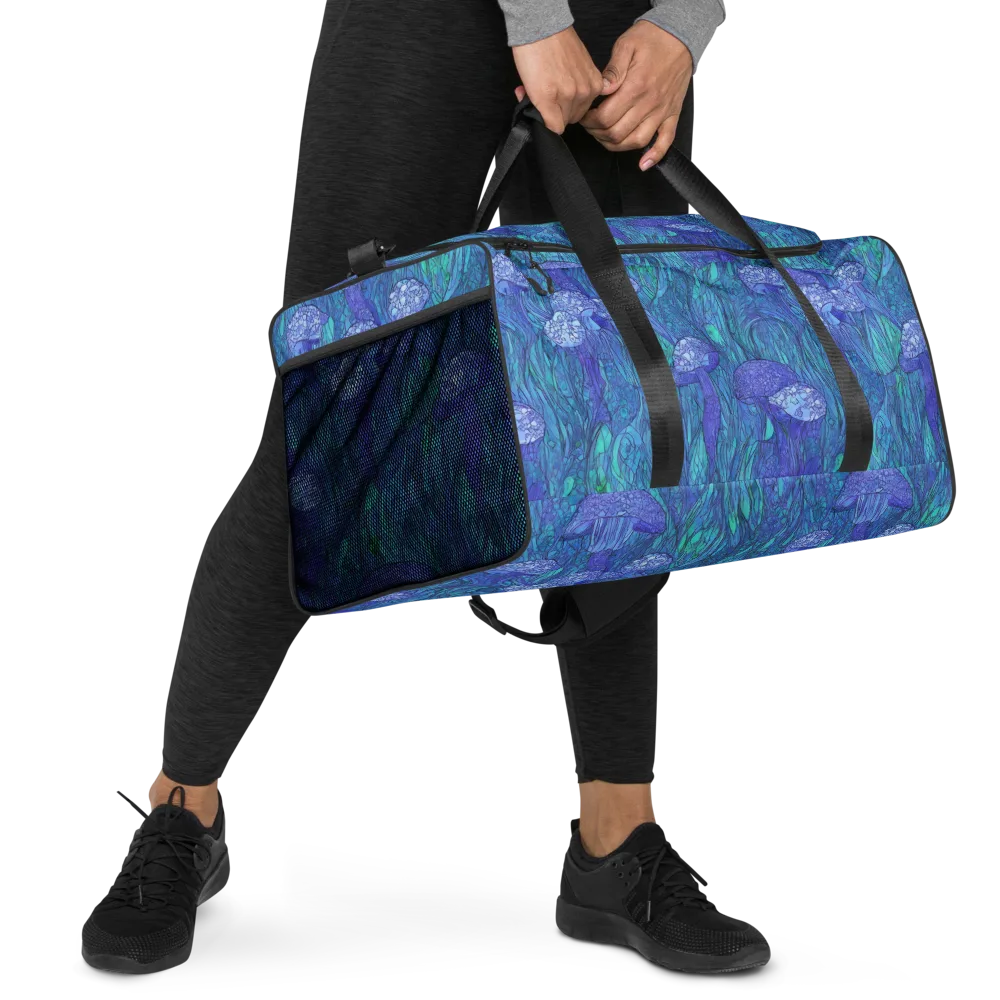 Mooncap Meadow on Duffle Bag — Right Front