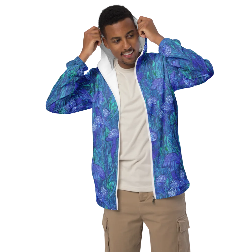 Mooncap Meadow on Men's Windbreaker — Front