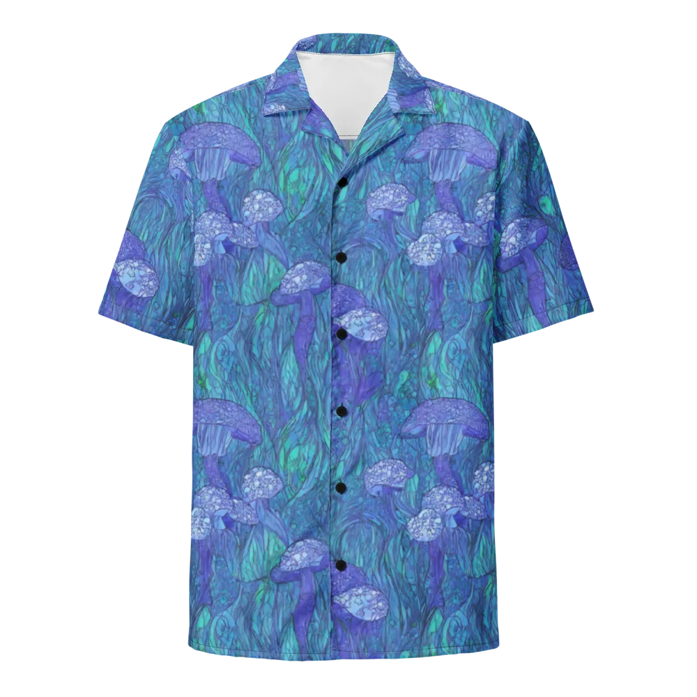 Mooncap Meadow on Button Shirt — Front