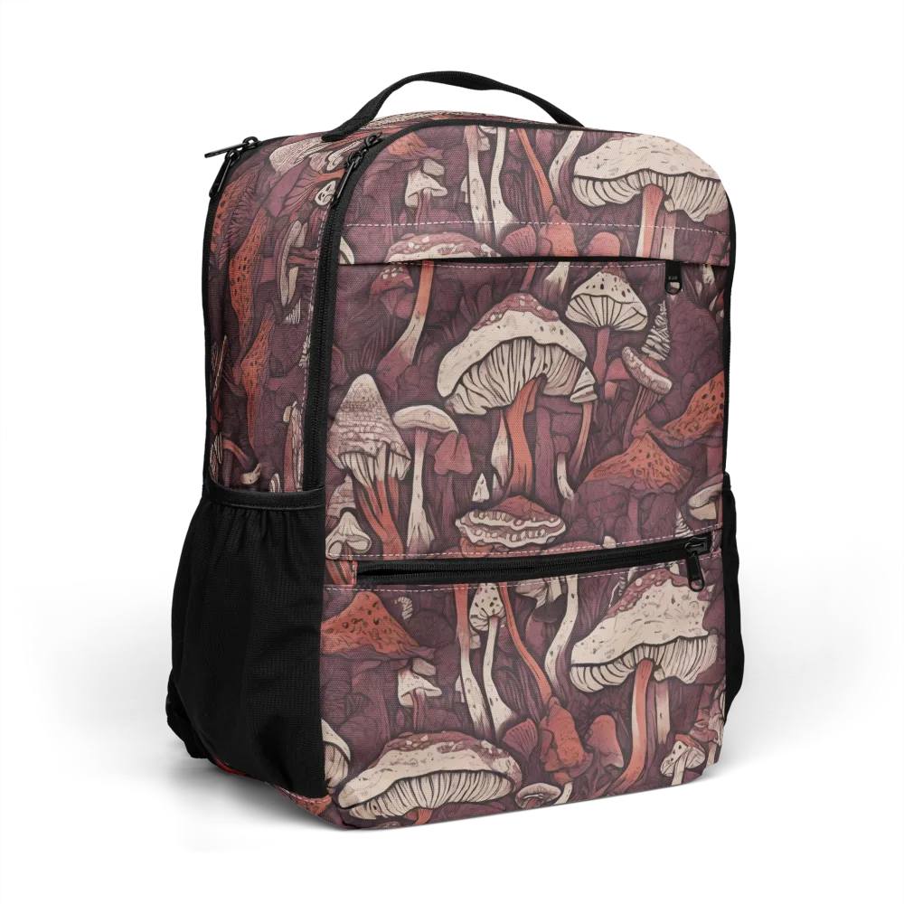 Crimson Mycelium on Utility Backpack — Right Front