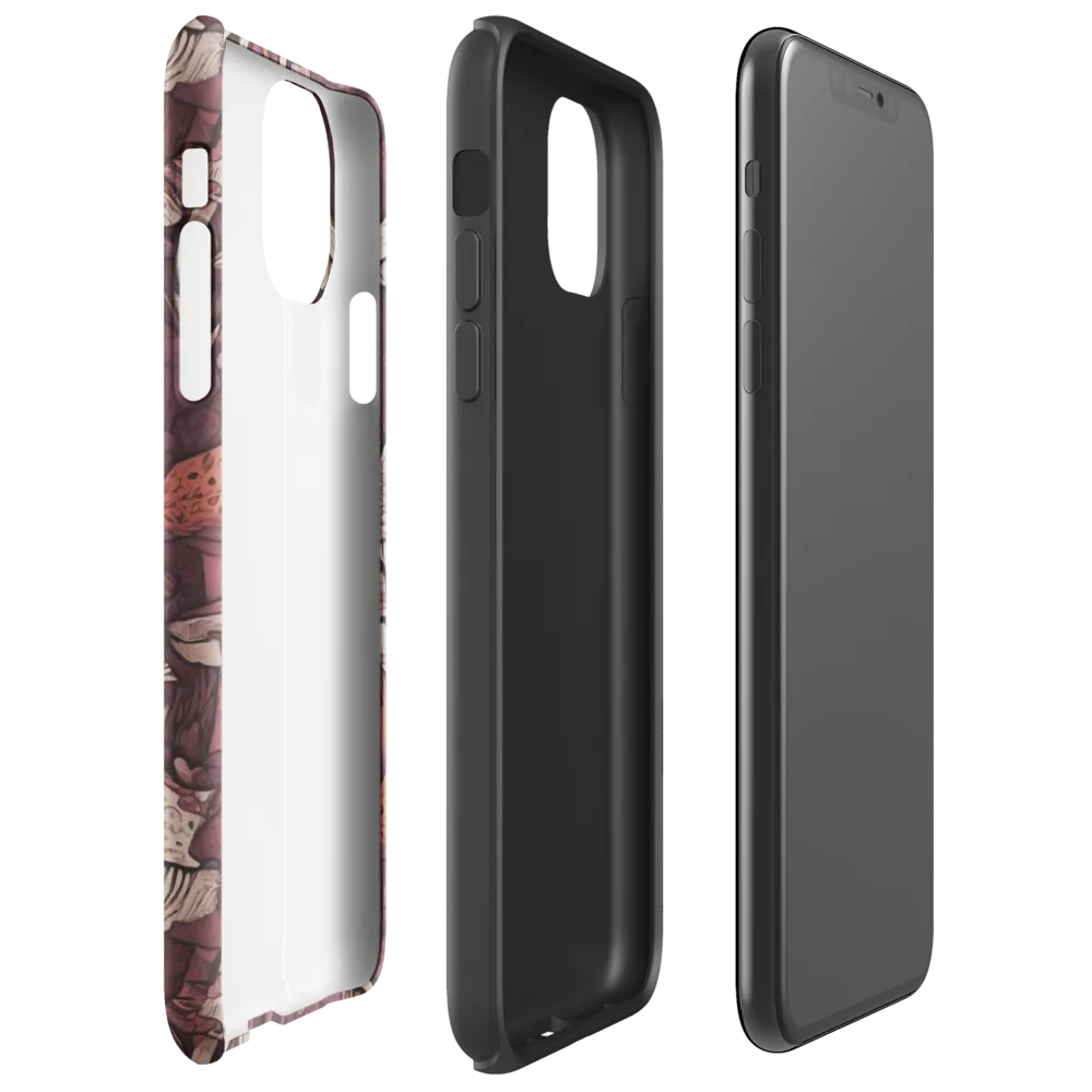 Crimson Mycelium on Tough Case for iPhone® — Right