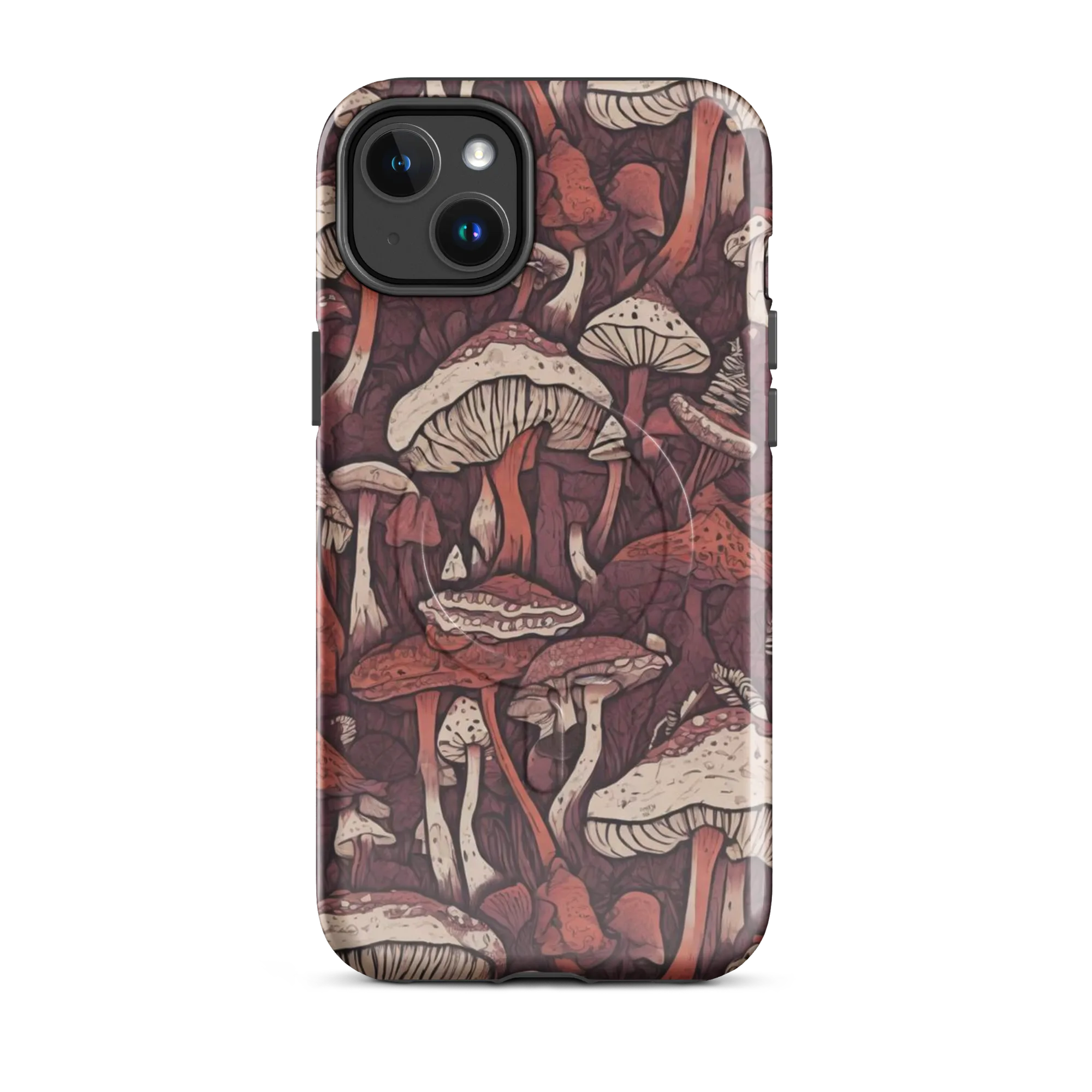 Crimson Mycelium on MagSafe Tough Case for iPhone® — Front
