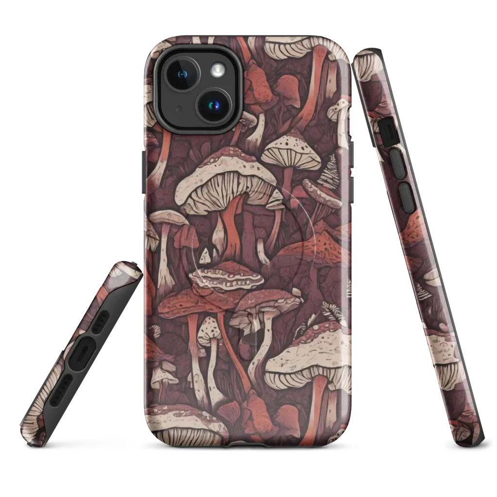 Crimson Mycelium on MagSafe Tough Case for iPhone® — Front
