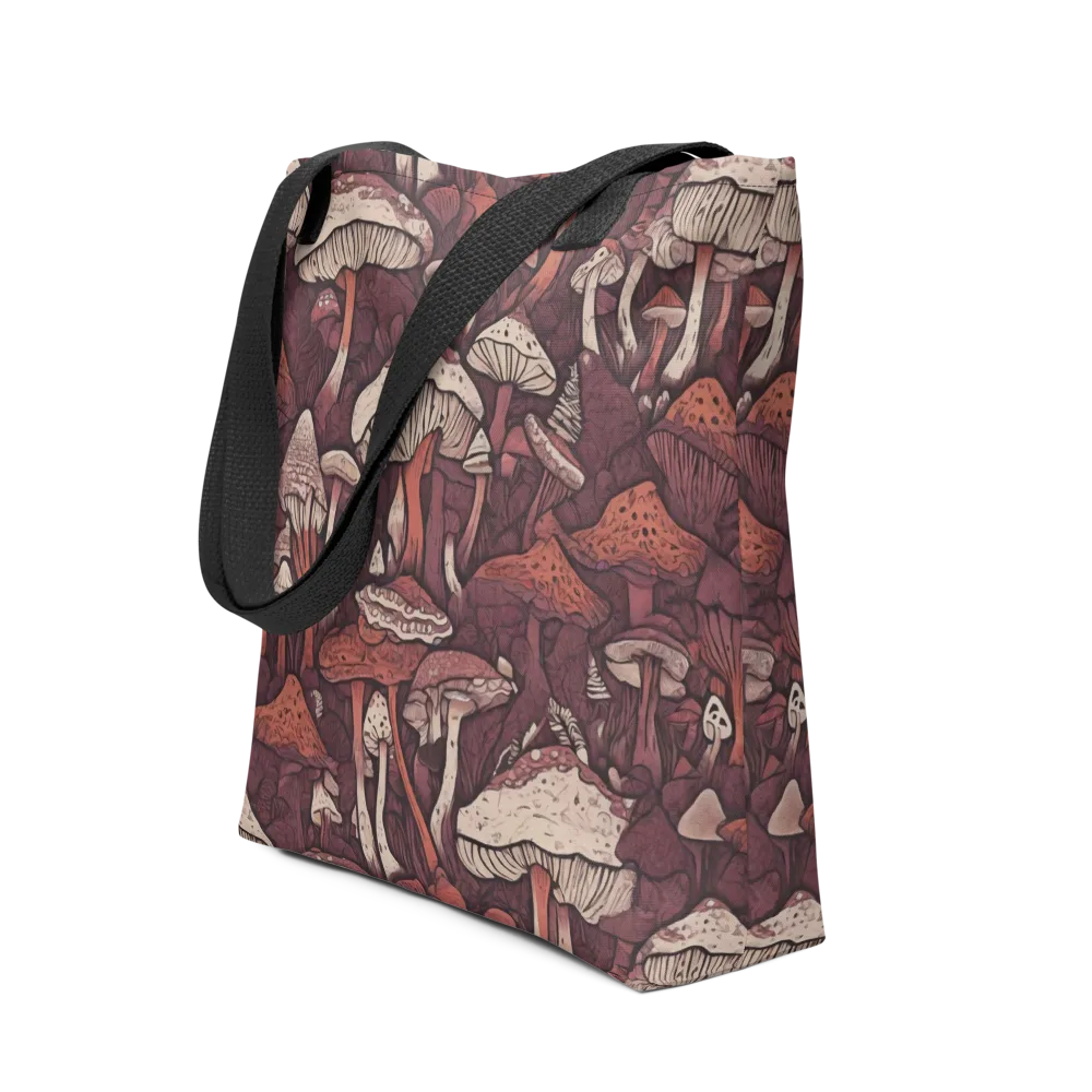 Crimson Mycelium on Tote Bag — Front