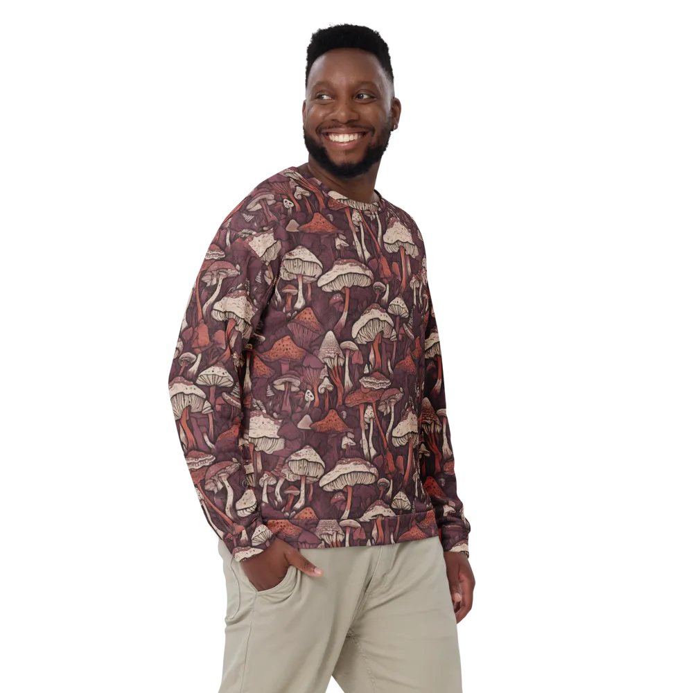 Crimson Mycelium on Sweatshirt — Front