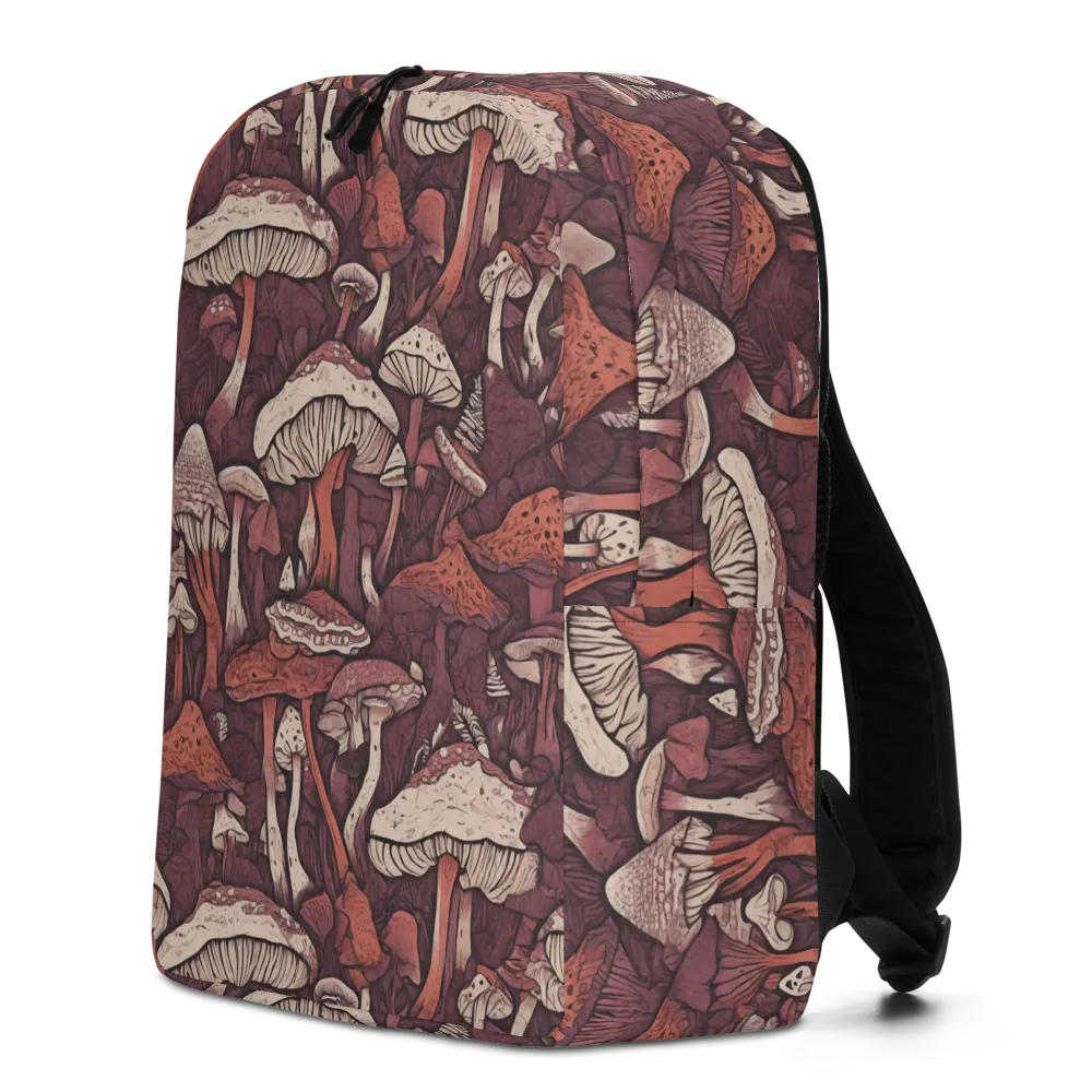 Crimson Mycelium on Minimalist Backpack — Left