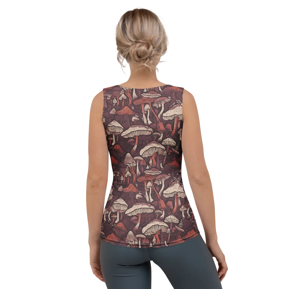 Crimson Mycelium on Women's Tank Top — Back
