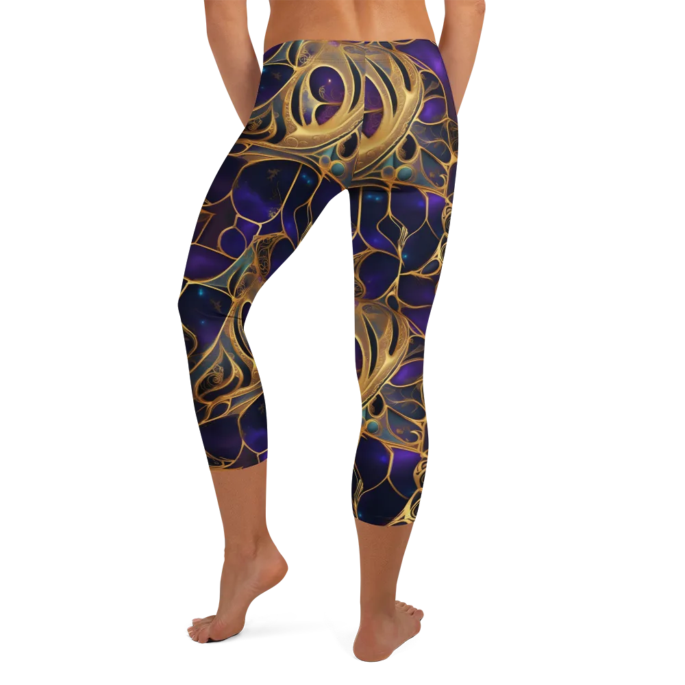 Aurum Nebula on Capri Leggings — Back