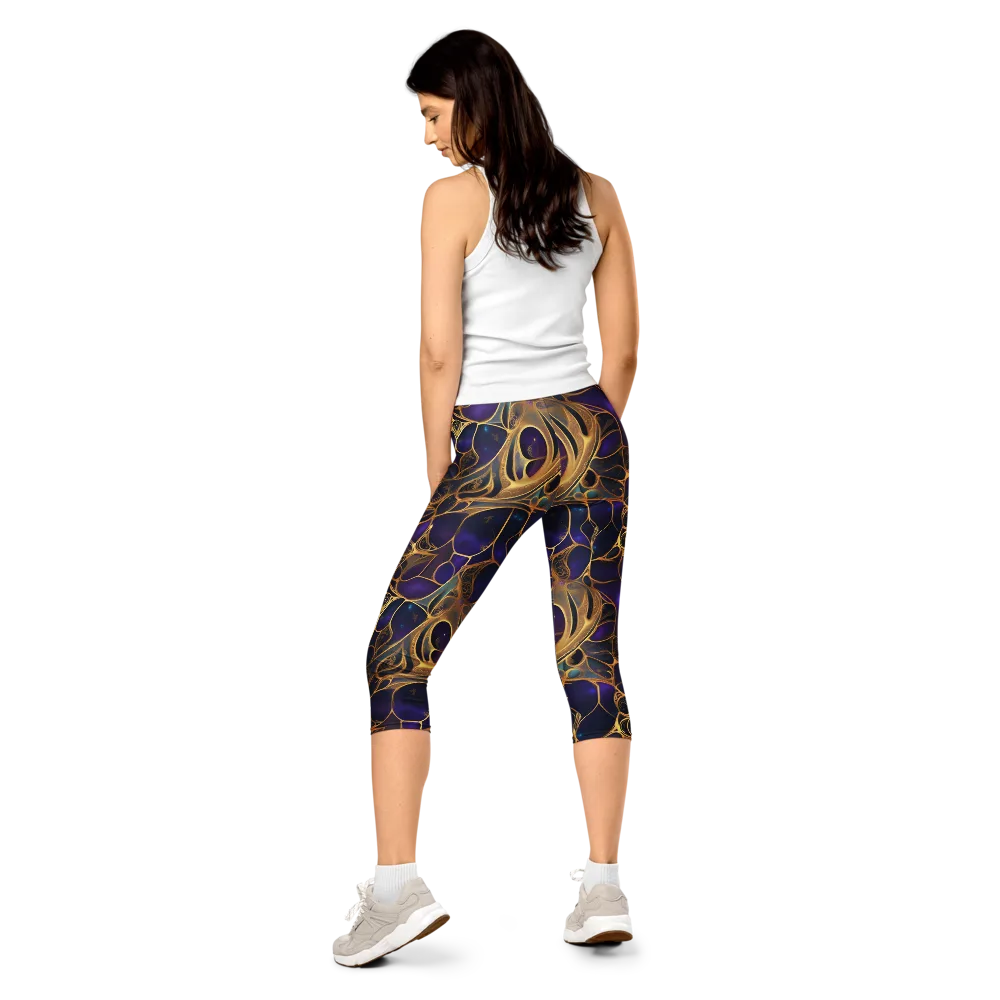 Aurum Nebula on Capri Leggings — Back
