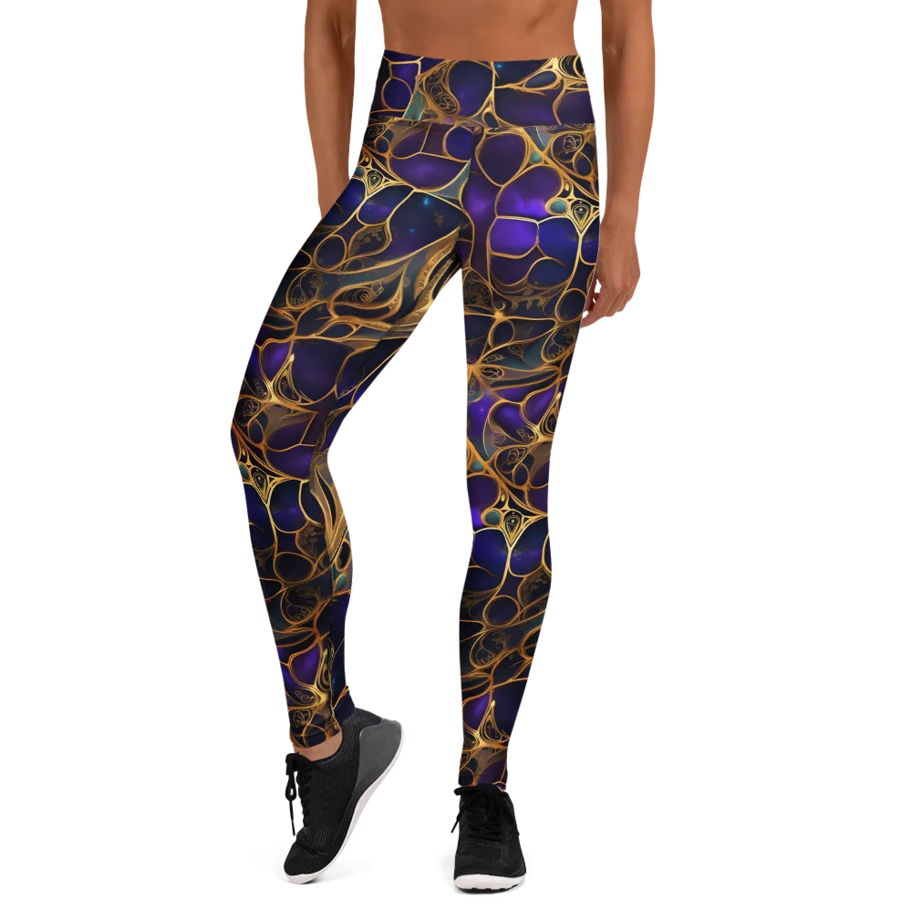Aurum Nebula on Yoga Leggings — Front
