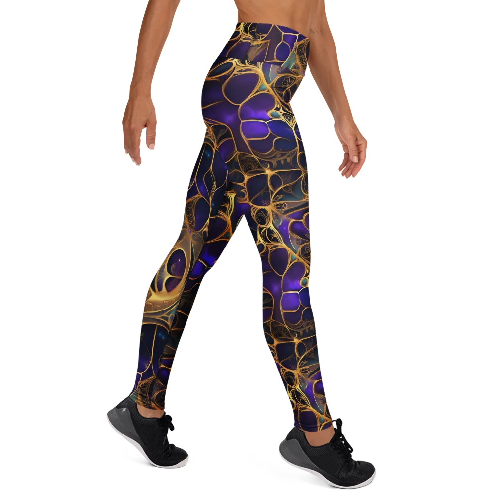 Aurum Nebula on Yoga Leggings — Right