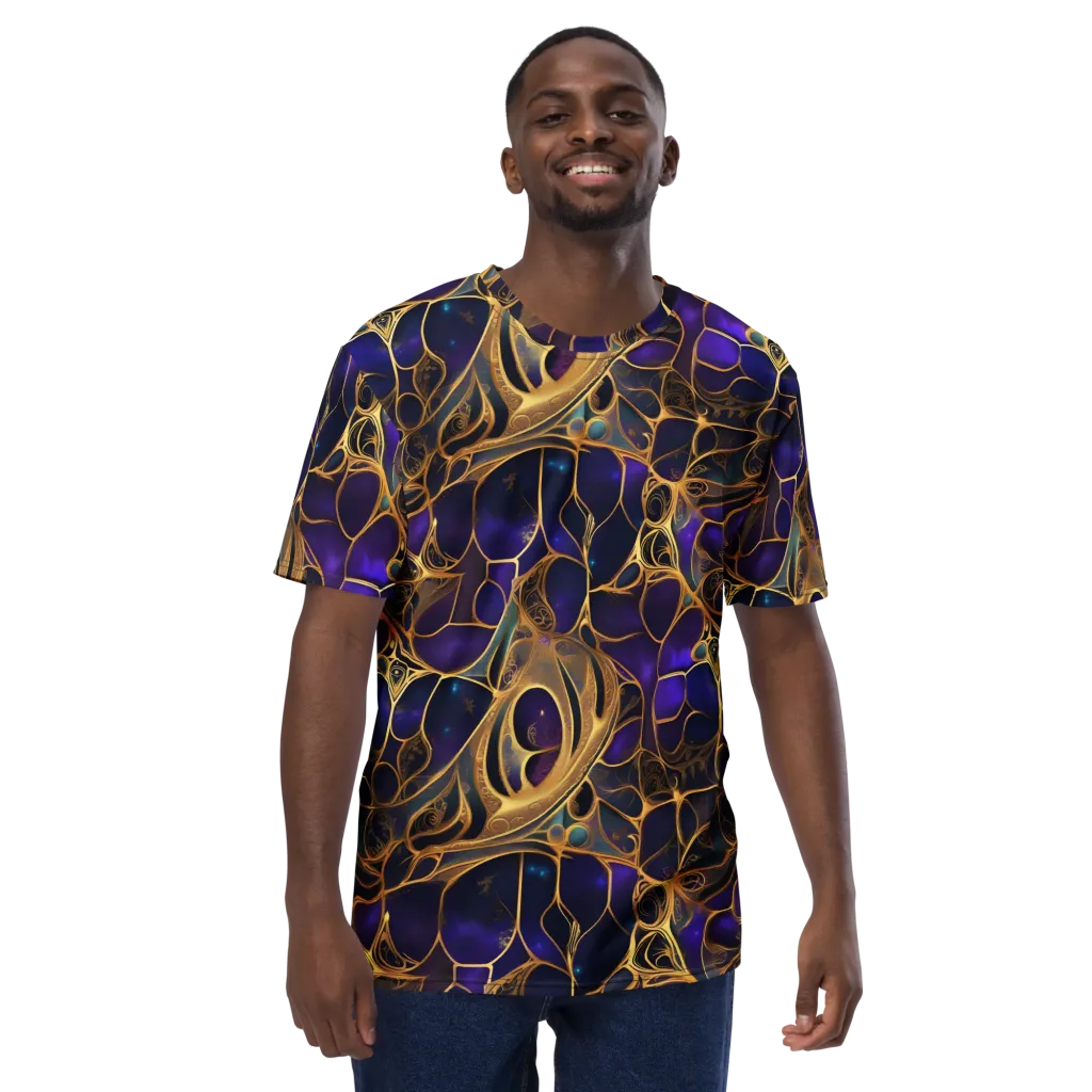 Aurum Nebula on Men's Crew Neck T-Shirt — Front