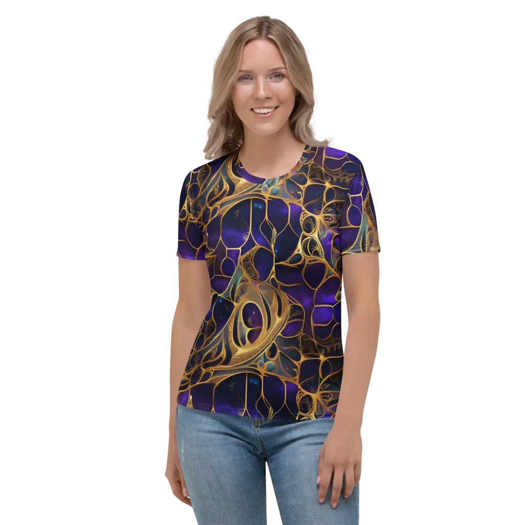 Aurum Nebula on Women's Crew Neck T-Shirt — Front