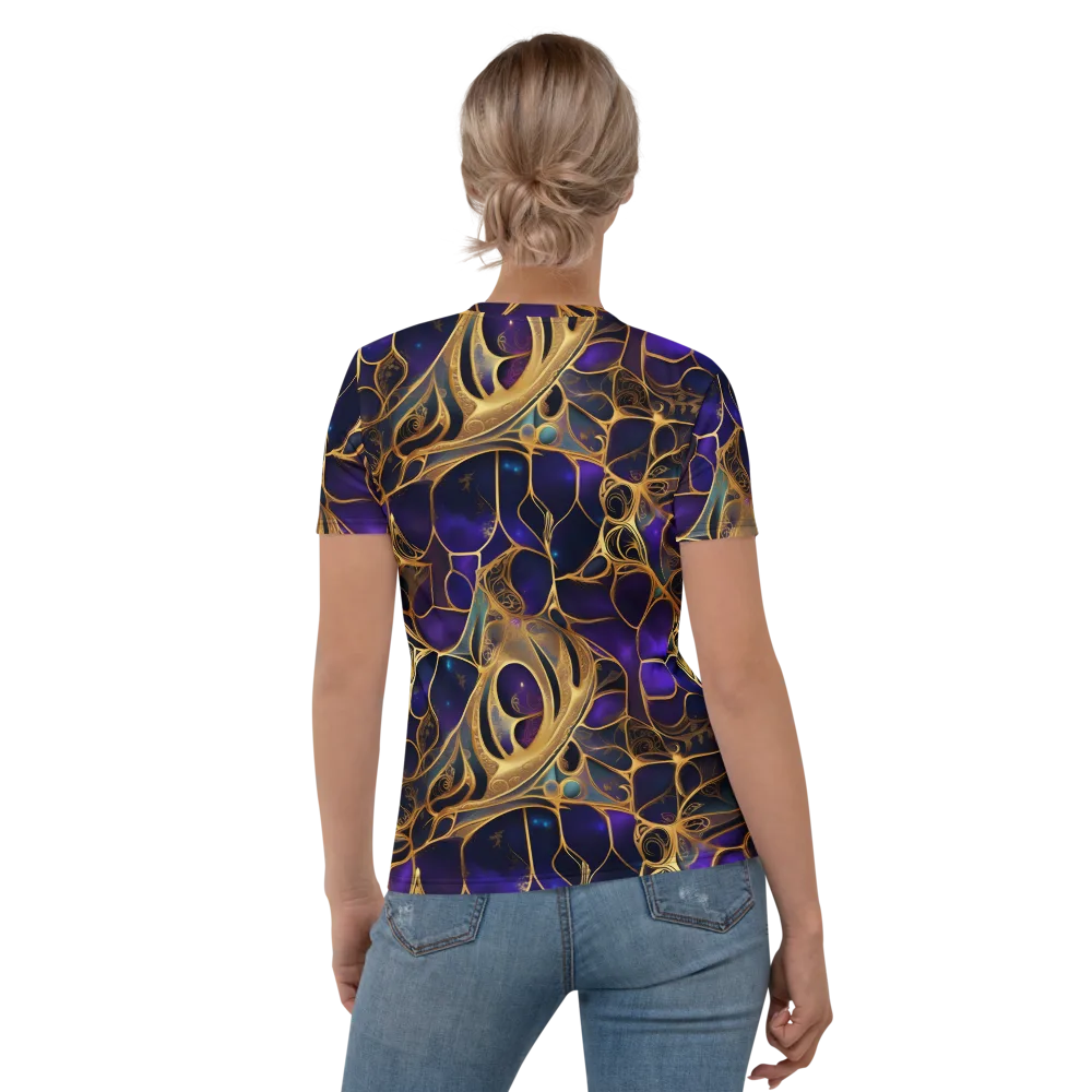Aurum Nebula on Women's Crew Neck T-Shirt — Back