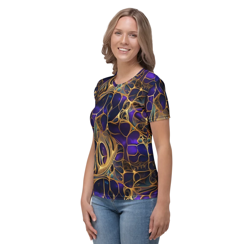 Aurum Nebula on Women's Crew Neck T-Shirt — Left