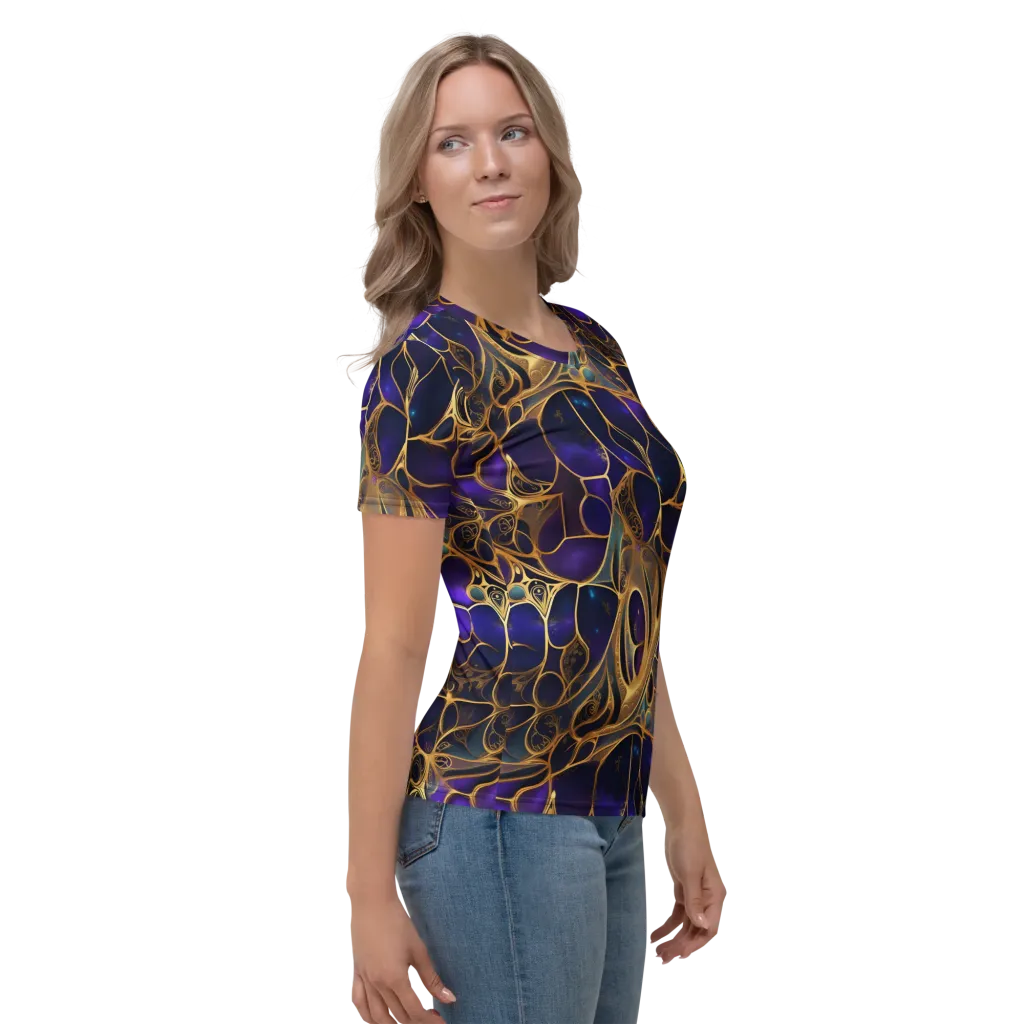 Aurum Nebula on Women's Crew Neck T-Shirt — Right