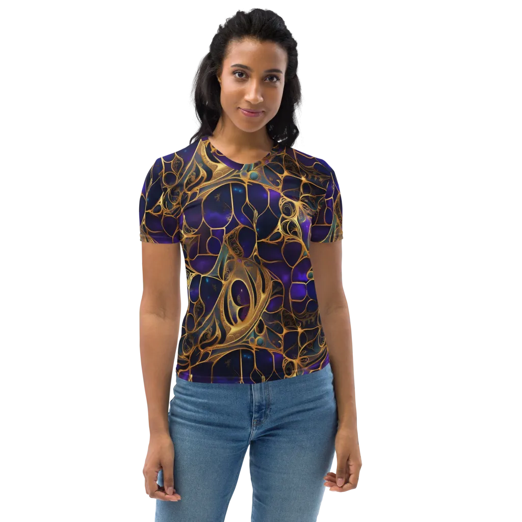 Aurum Nebula on Women's Crew Neck T-Shirt — Front