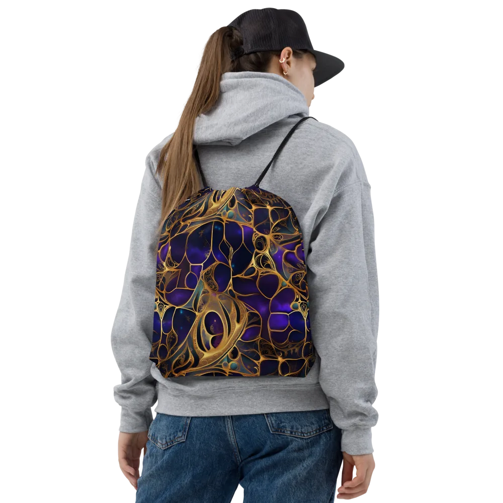 Aurum Nebula on Drawstring Bag — Front