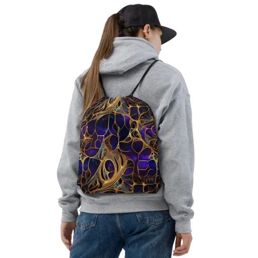 Aurum Nebula on a Drawstring Bag